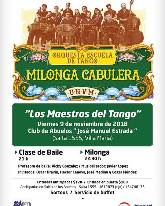 Nueva edición del ciclo «Milonga Cabulera»