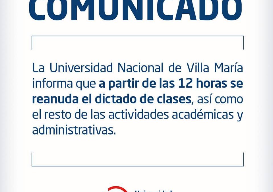 Normalizan actividades en dependencias de la UNVM