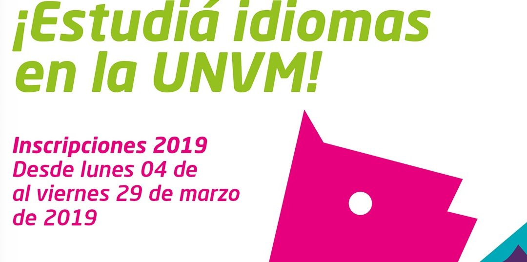 Inscripciones para estudiar idiomas en la UNVM