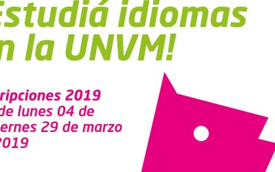 Inscripciones para estudiar idiomas en la UNVM