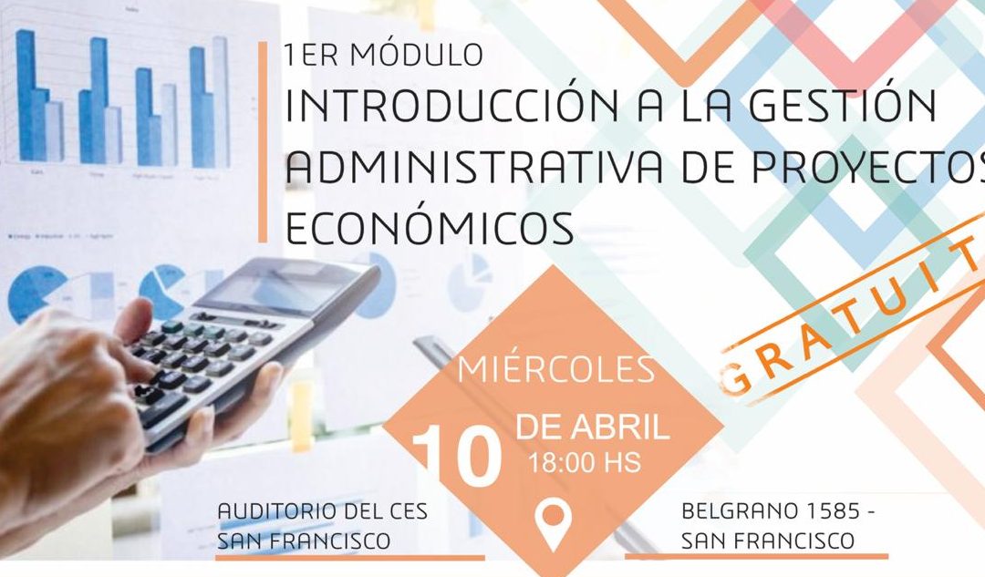 Curso sobre gestión administrativa de proyectos económicos