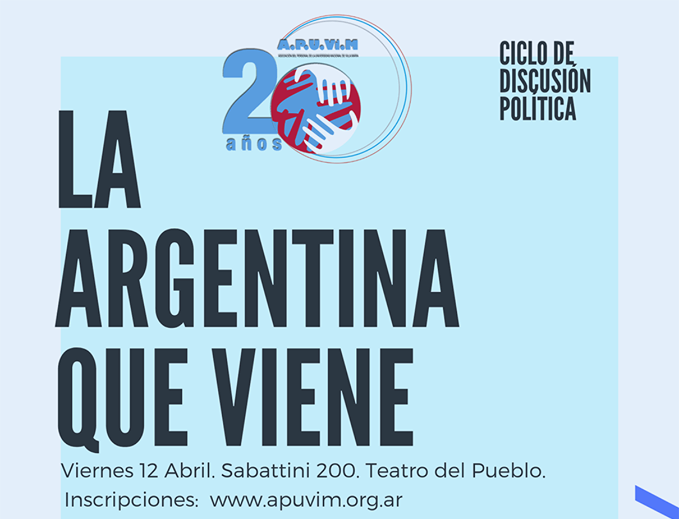 Apuvim invita a pensar “La Argentina que viene”