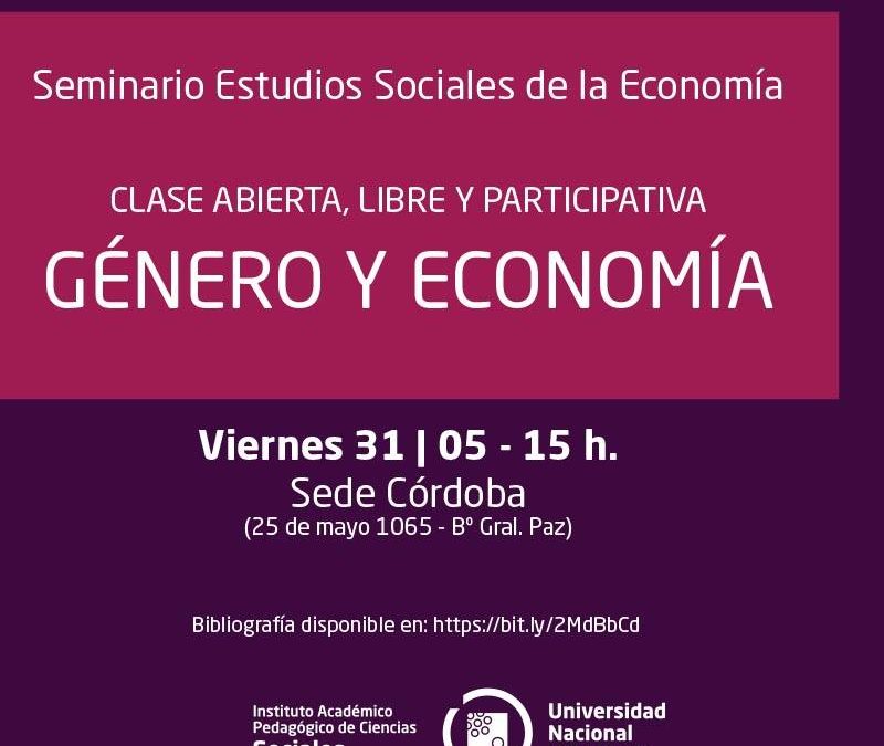 Clase abierta de Género y Economía