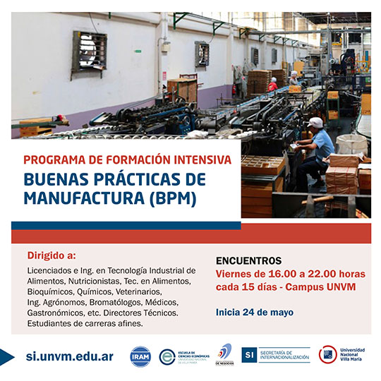 Programa de Formación en Buenas Prácticas de Manufactura
