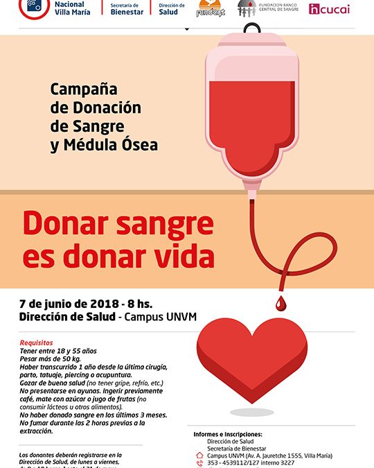 Campaña de Donación de Sangre y Médula Ósea