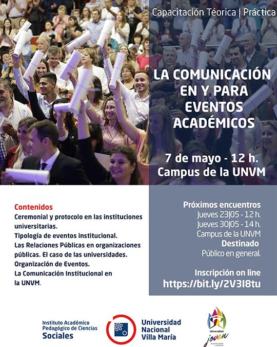 Capacitación en comunicación en y para eventos académicos