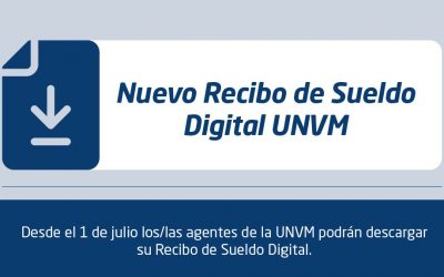 UNVM incorpora recibo de sueldo digital