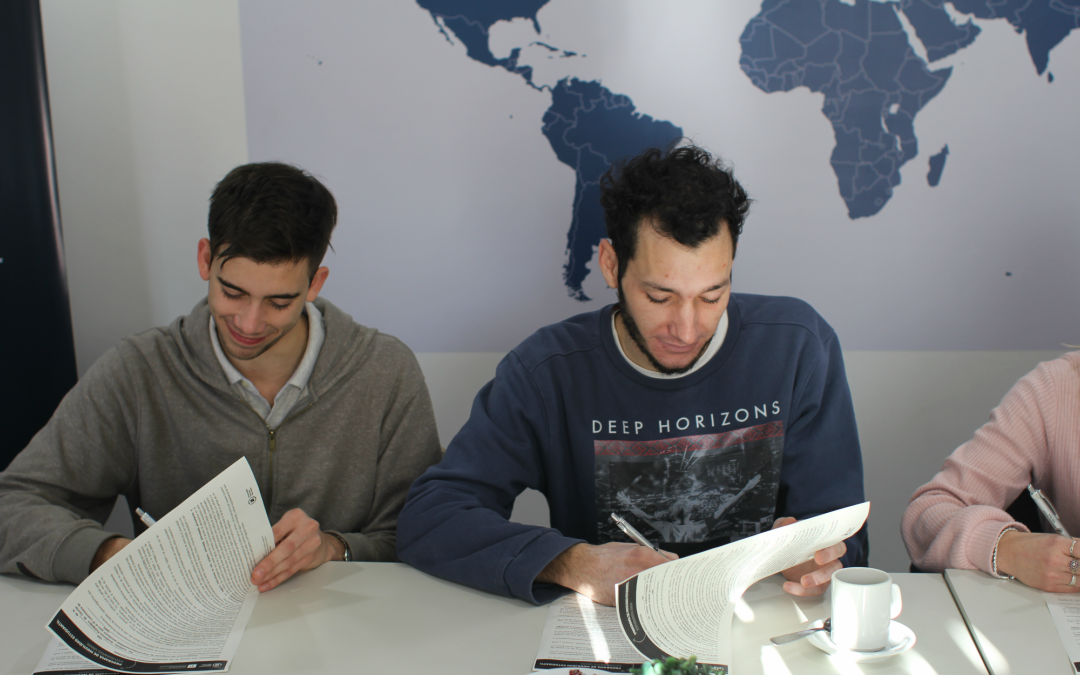 Internacionalización: estudiantes firmaron acuerdos
