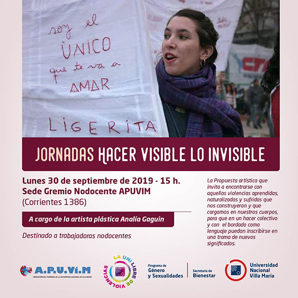 Jornadas “Hacer visible lo invisible”