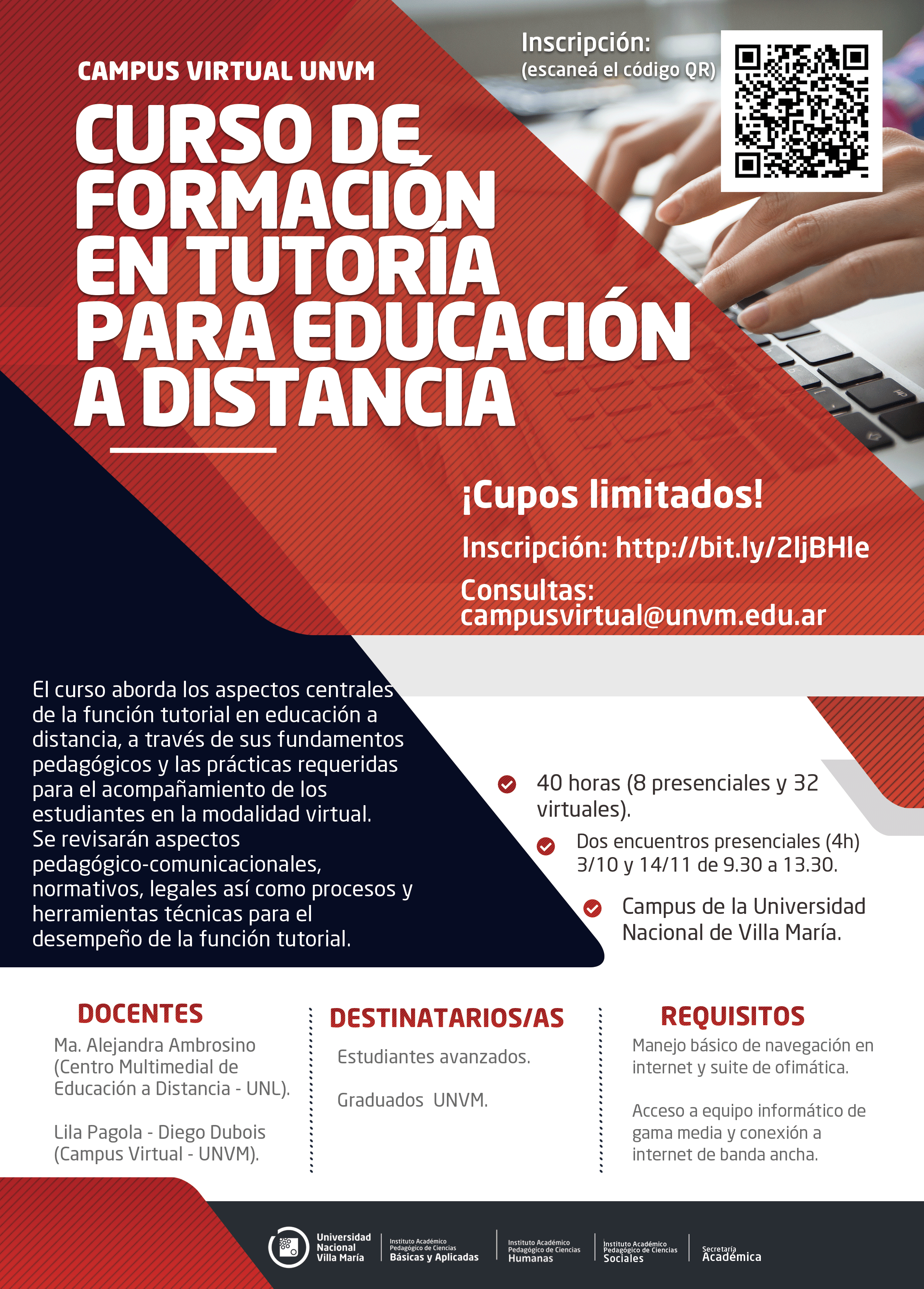 Formacion De Tutores Para Educacion A Distancia Unvm