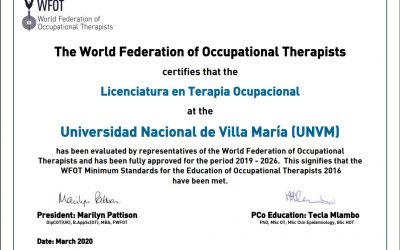 Certificación internacional para la Licenciatura en TO