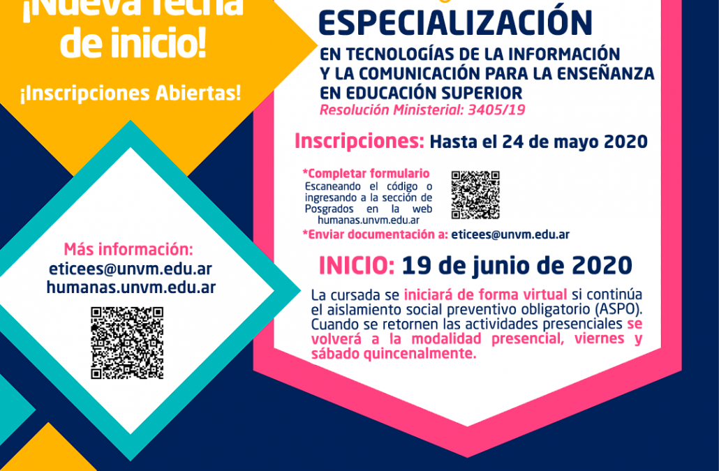 Posgrado sobre Uso de TIC’s en Educación Superior