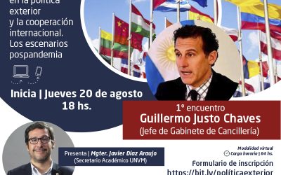 Seminario virtual: “Debates en política exterior y cooperación internacional pospandemia”