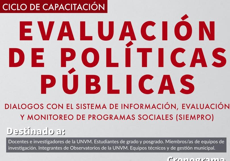 UNVM capacita en evaluación de impacto de políticas públicas