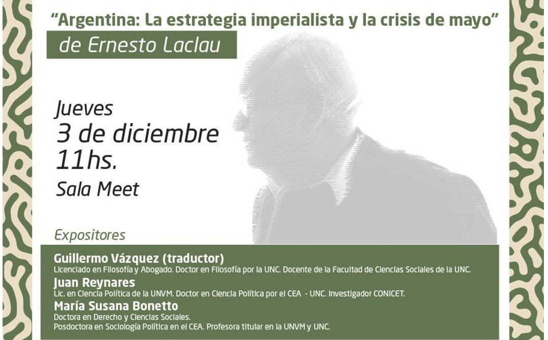 Raigal presenta un texto inédito de Ernesto Laclau