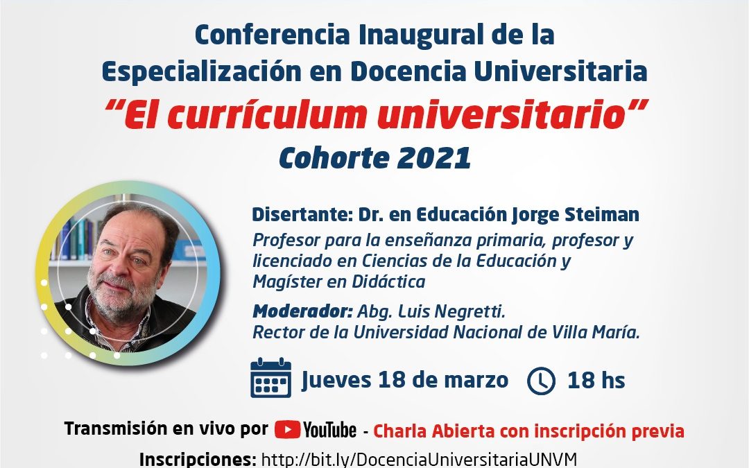 Conferencia inaugural con Jorge Steiman