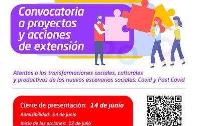 Proyectos y Acciones de Extensión: convocatoria abierta