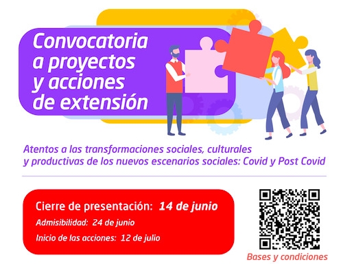 Proyectos y Acciones de Extensión: convocatoria abierta