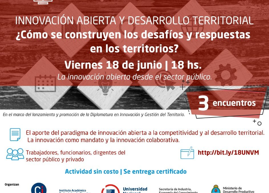 Ciclo virtual sobre innovación y desarrollo territorial