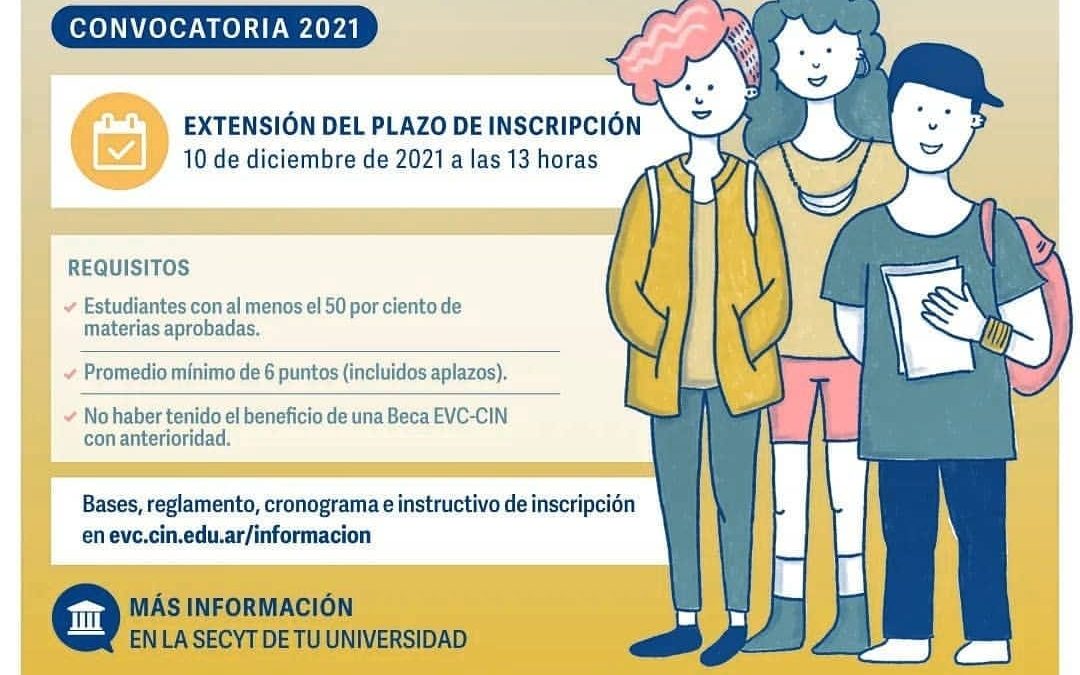 «Becas de Estímulo a las Vocaciones Científicas (EVC)»: Convocatoria 2021