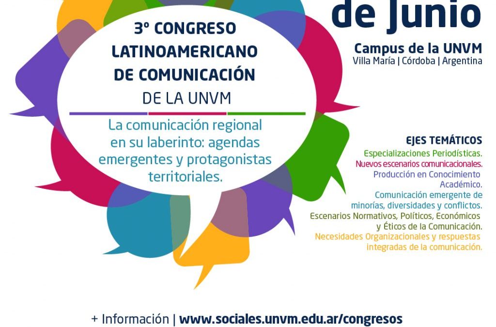 Congreso Latinoamericano de Comunicación en la UNVM