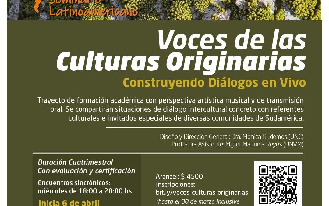 Seminario Latinoamericano: «Voces de las Culturas Originarias»