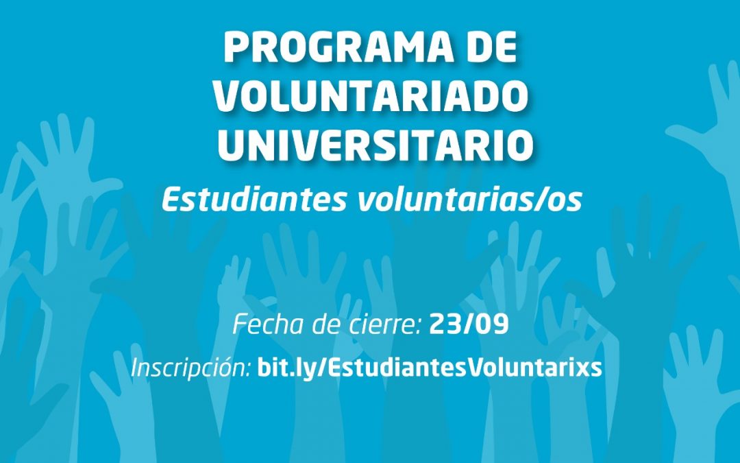 Programa de Voluntariado Universitario para estudiantes