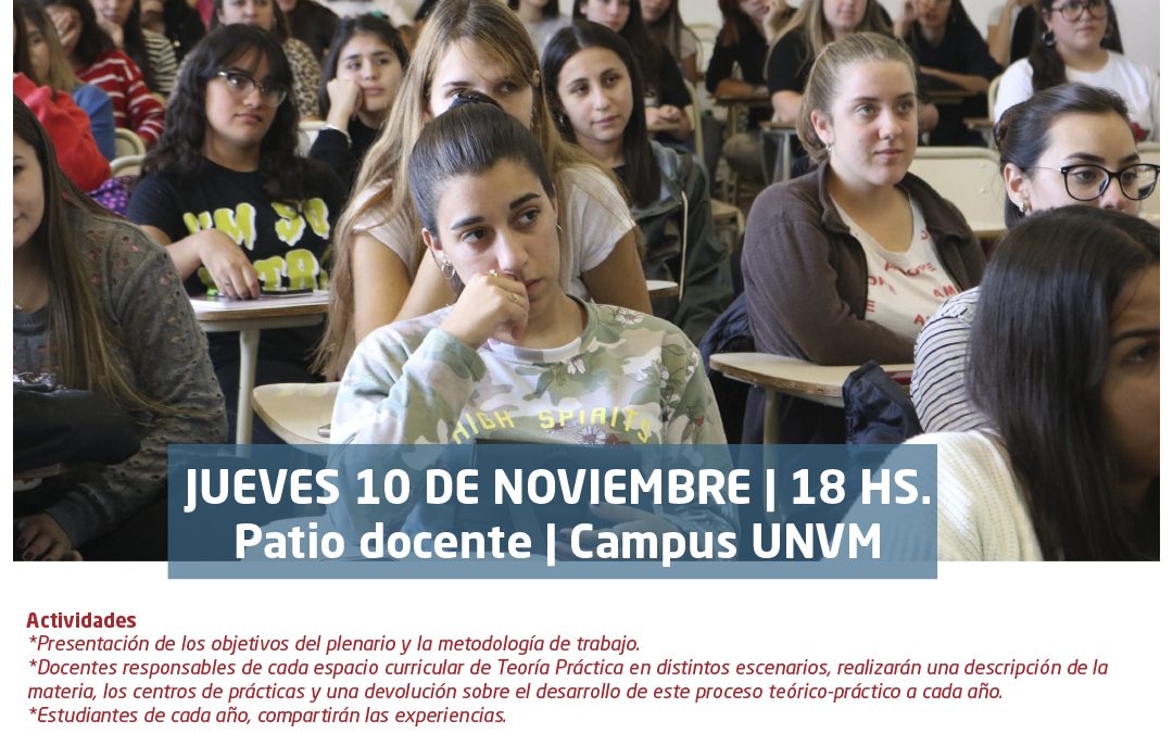 Plenario de Trabajo Social en el Campus de la UNVM