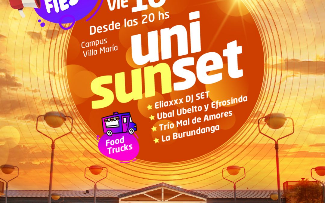 “UniSUNSET”: fiesta al aire libre para cerrar el 2022