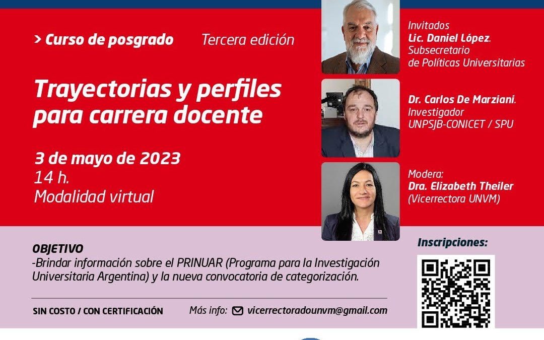 “Políticas para el fortalecimiento de la carrera de Investigador Universitario”