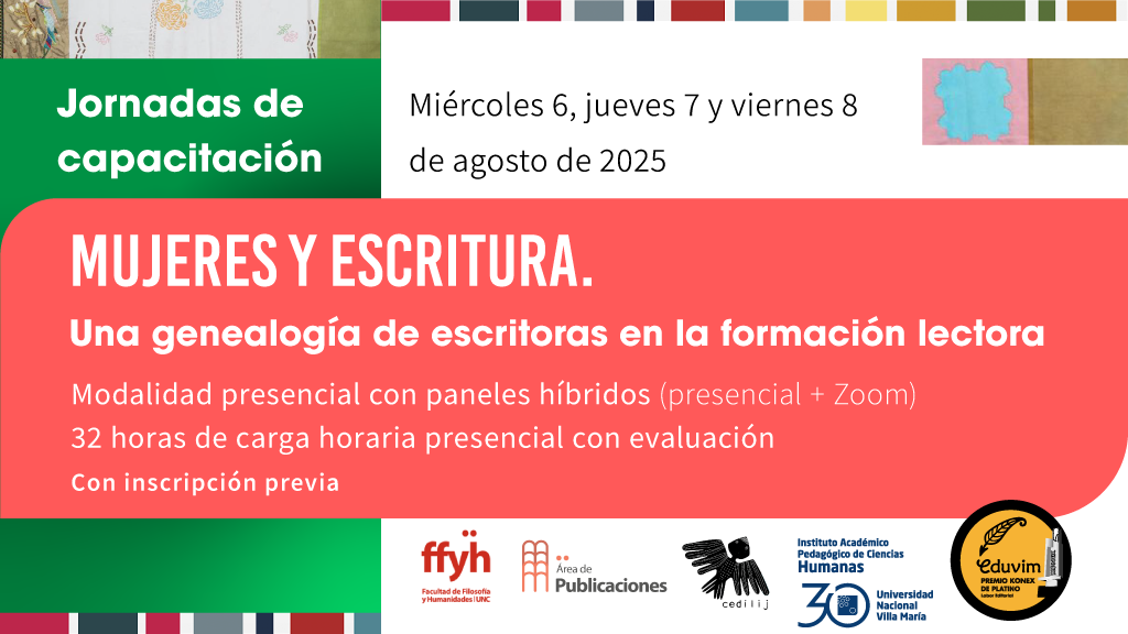 Llegan las Jornadas “Mujeres y escritura”