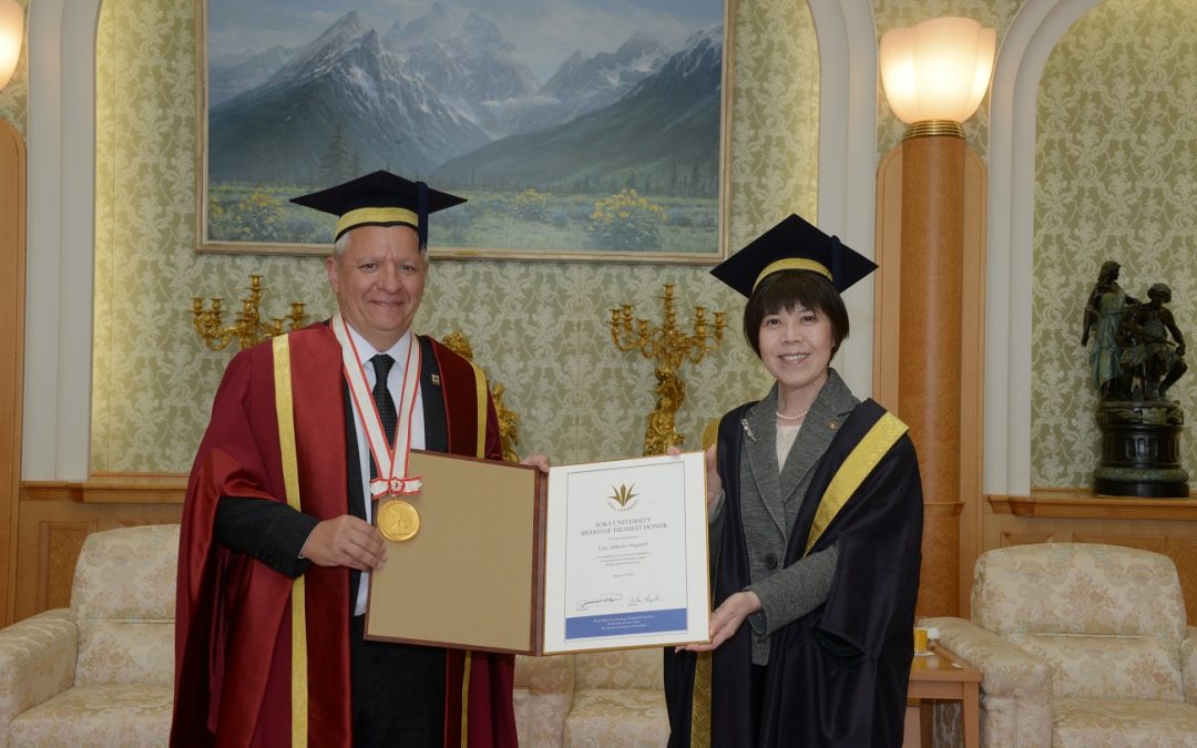 Luis Negretti fue distinguido en Japón por su aporte a la educación y la cultura de paz