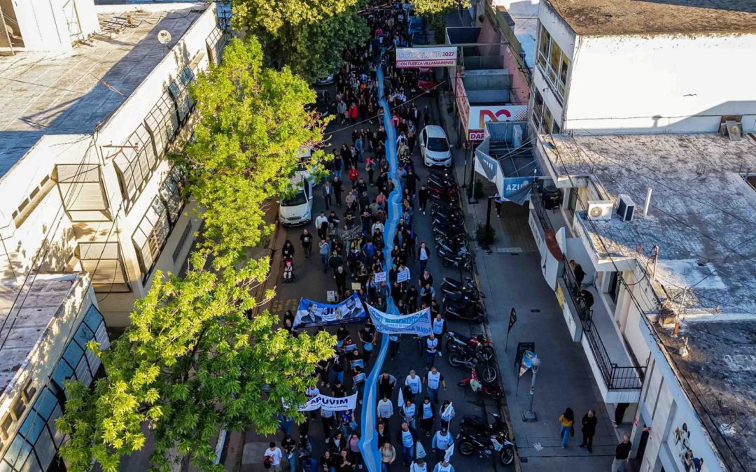 La UNVM y la UTN encabezaron la quinta Marcha Federal Universitaria en Villa María